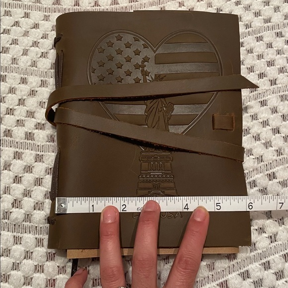 NWT Sovereign Brown Leather Travelers Journal Set with Pen - Picture 12 of 16